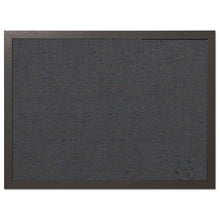 Load image into Gallery viewer, Designer Fabric Bulletin Board, 24 X 18, Black Fabric-black Frame
