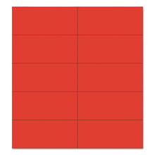 Load image into Gallery viewer, Dry Erase Magnetic Tape Strips, Red, 2&quot; X 7-8&quot;, 25-pack
