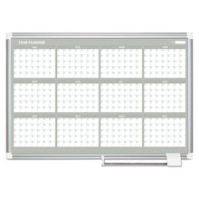 Load image into Gallery viewer, 12 Month Year Planner, 36x24, Aluminum Frame
