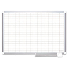 Load image into Gallery viewer, Grid Planning Board, 1 X 2 Grid, 48 X 36, White-silver
