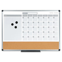 Load image into Gallery viewer, 3-in-1 Calendar Planner Dry Erase Board, 24 X 18, Aluminum Frame
