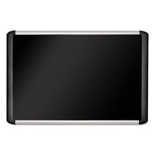 Load image into Gallery viewer, Black Fabric Bulletin Board, 48 X 72, Silver-black

