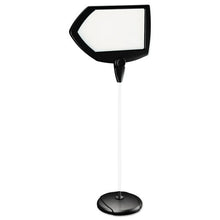 Load image into Gallery viewer, Floor Stand Sign Holder, Arrow, 25x17 Sign, 63&quot; High, Black Frame
