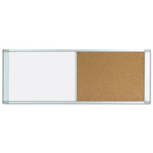 Load image into Gallery viewer, Combo Cubicle Workstation Dry Erase-cork Board, 36x18, Silver Frame
