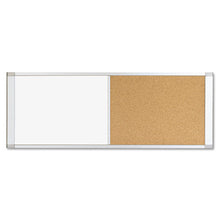Load image into Gallery viewer, Combo Cubicle Workstation Dry Erase-cork Board, 48x18, Silver Frame
