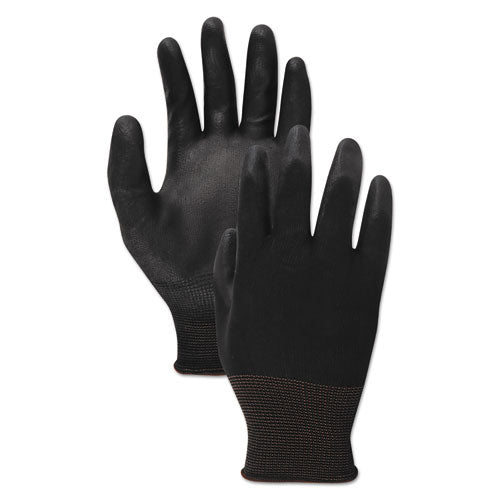 Palm Coated Cut-resistant Hppe Glove, Salt And Pepper-black, Size 10 (x-large), Dozen