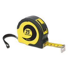 Load image into Gallery viewer, Easy Grip Tape Measure, 25 Ft, Plastic Case, Black And Yellow, 1-16&quot; Graduations
