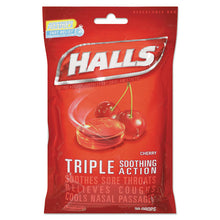 Load image into Gallery viewer, Triple Action Cough Drops, Cherry, 30-bag, 12 Bags-box
