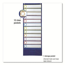 Load image into Gallery viewer, Deluxe Scheduling Pocket Chart, 13 Pockets, 13 X 36
