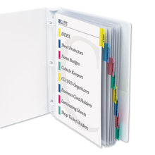 Load image into Gallery viewer, Sheet Protectors With Index Tabs, Assorted Color Tabs, 2&quot;, 11 X 8 1-2, 8-st
