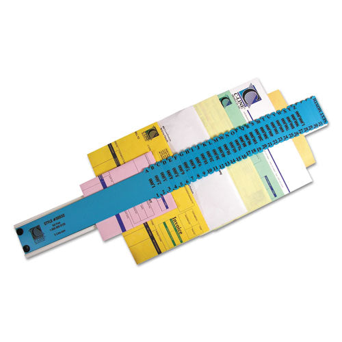 Plastic Indexed Sorter, 32 Dividers, Alpha-numeric-dates, Letter-size, Blue Frame