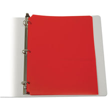 Load image into Gallery viewer, Two-pocket Heavyweight Poly Portfolio Folder, 3-hole Punch, Letter, Red, 25-box
