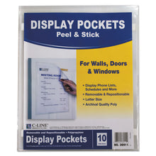 Load image into Gallery viewer, Display Pockets, 8 1-2&quot; X 11&quot;, Polypropylene, 10-pack
