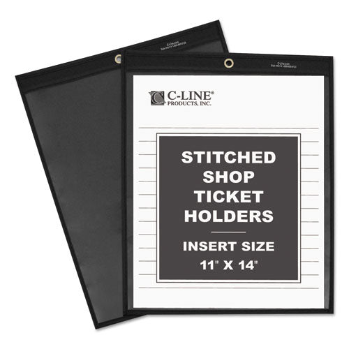 Shop Ticket Holders, Stitched, One Side Clear, 75 Sheets, 11 X 14, 25-bx