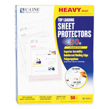 Load image into Gallery viewer, Heavyweight Polypropylene Sheet Protectors, Clear, 2&quot;, 11 X 8 1-2, 50-bx

