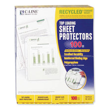 Load image into Gallery viewer, Recycled Polypropylene Sheet Protectors, Reduced Glare, 2&quot;, 11 X 8 1-2, 100-bx
