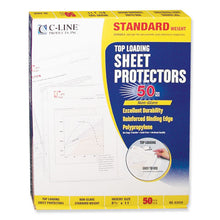 Load image into Gallery viewer, Standard Weight Polypropylene Sheet Protectors, Non-glare, 2&quot;, 11 X 8 1-2, 50-bx
