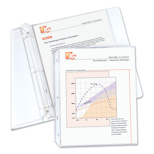 Standard Weight Polypropylene Sheet Protectors, Non-glare, 2