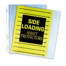Load image into Gallery viewer, Side Loading Polypropylene Sheet Protectors, Clear, 2&quot;, 11 X 8 1-2, 50-bx
