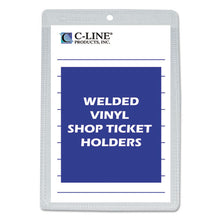 Load image into Gallery viewer, Clear Vinyl Shop Ticket Holders, Both Sides Clear, 25 Sheets, 5 X 8, 50-box
