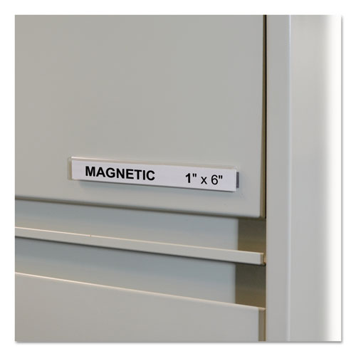 Hol-dex Magnetic Shelf-bin Label Holders, Side Load, 1