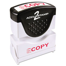 Load image into Gallery viewer, Pre-inked Shutter Stamp, Red, Copy, 1 5-8 X 1-2
