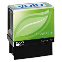 Load image into Gallery viewer, Green Line Message Stamp, Void, 1 1-2 X 9-16, Blue
