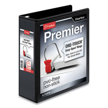 Load image into Gallery viewer, Premier Easy Open Clearvue Locking Slant-d Ring Binder, 3 Rings, 3&quot; Capacity, 11 X 8.5, Black
