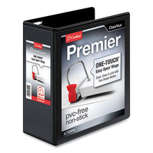 Load image into Gallery viewer, Premier Easy Open Clearvue Locking Slant-d Ring Binder, 3 Rings, 4&quot; Capacity, 11 X 8.5, Black

