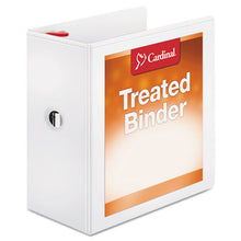 Load image into Gallery viewer, Treated Clearvue Locking Slant-d Ring Binder, 3 Rings, 5&quot; Capacity, 11 X 8.5, White
