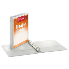 Load image into Gallery viewer, Treated Binder Clearvue Locking Round Ring Binder, 3 Rings, 1&quot; Capacity, 11 X 8.5, White
