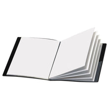 Load image into Gallery viewer, Showfile Display Book W-custom Cover Pocket, 12 Letter-size Sleeves, Black
