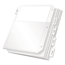Load image into Gallery viewer, Poly Ring Binder Pockets, 11 X 8.5, Clear, 5-pack

