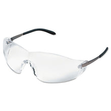 Load image into Gallery viewer, Blackjack Wraparound Safety Glasses, Chrome Plastic Frame, Clear Lens, 12-box
