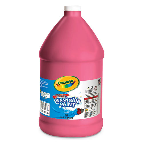 Washable Paint, Red, 1 Gal