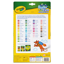 Load image into Gallery viewer, Washable Super Tips Markers, Fine-broad Bullet Tips, Assorted Colors, 50-set
