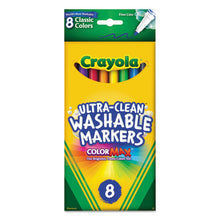 Load image into Gallery viewer, Ultra-clean Washable Markers, Fine Bullet Tip, Assorted Colors, 8-pack
