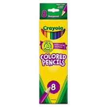 Load image into Gallery viewer, Long-length Colored Pencil Set, 3.3 Mm, 2b (#1), Assorted Lead-barrel Colors, 8-pack

