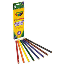 Load image into Gallery viewer, Long-length Colored Pencil Set, 3.3 Mm, 2b (#1), Assorted Lead-barrel Colors, 8-pack

