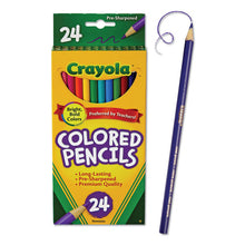 Load image into Gallery viewer, Long-length Colored Pencil Set, 3.3 Mm, 2b (#1), Assorted Lead-barrel Colors, 24-pack
