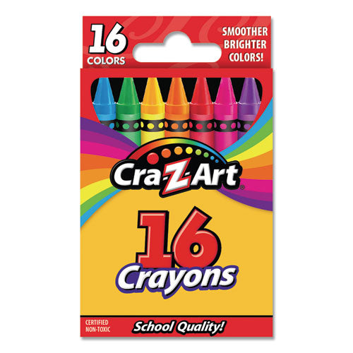Crayons, 16 Assorted Colors, 16-set