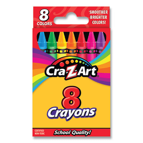 Crayons, 8 Assorted Colors, 8-pack