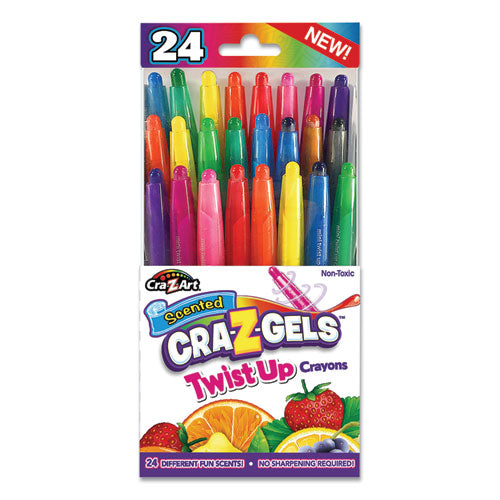 Scented Cra-z-gels Twistup Crayons, 24 Assorted Colors, 24-pack