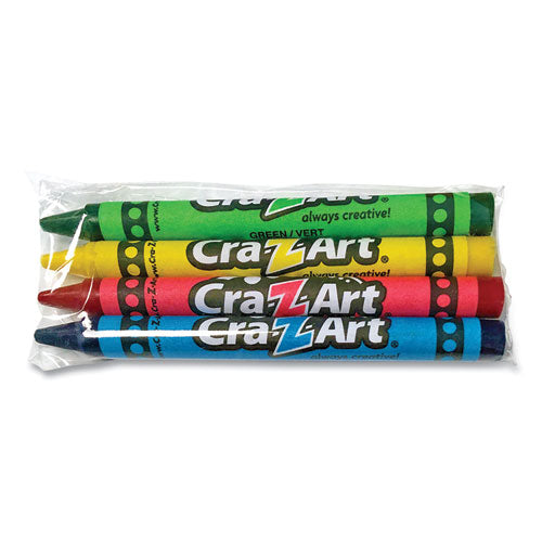 Washable Crayons, Assorted, 4-pack