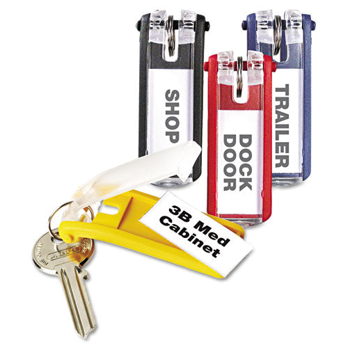 Key Tags For Locking Key Cabinets, Plastic, 1 1-8 X 2 3-4, Assorted, 24-pack
