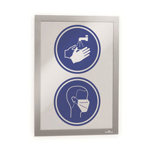 Load image into Gallery viewer, Duraframe Sun Sign Holder, 8.5 X 11, Silver Frame, 2-pack
