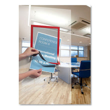 Load image into Gallery viewer, Duraframe Sign Holder, 8 1-2&quot; X 11&quot;, Red Frame, 2-pack
