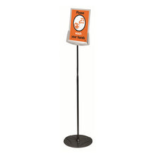 Load image into Gallery viewer, Sherpa Infobase Sign Stand, Acrylic-metal, 40&quot;-60&quot; High, Gray
