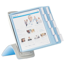 Load image into Gallery viewer, Sherpa Style Desk-mount Reference System, 20 Sheet Capacity, Blue-gray
