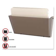 Load image into Gallery viewer, Unbreakable Docupocket Wall File, Letter, 14 1-2 X 3 X 6 1-2, Smoke
